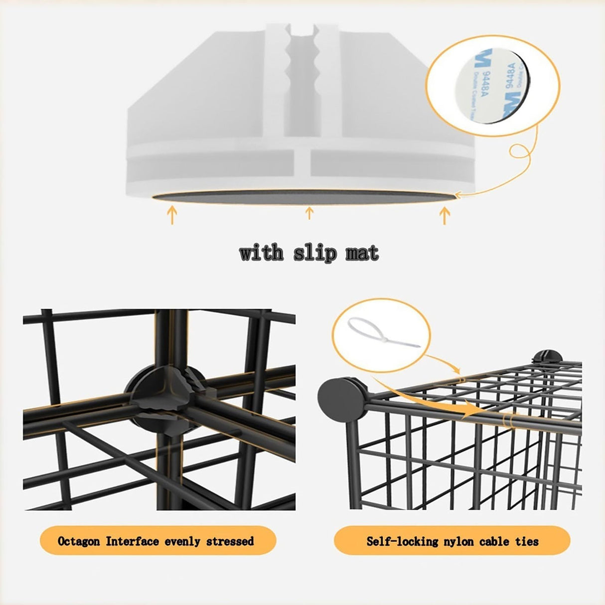 Portable Multi-Layer Rabbit Hutch, Indoor/Outdoor Encryption Bunny Hutch