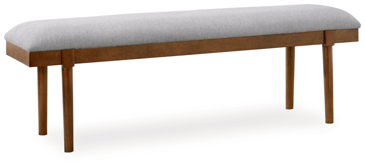 Lyncott 59" Upholstered Solid Wood Frame Dining Bench