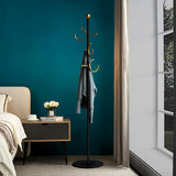 Coat rack,Coat rack freestanding with gold hooks,Entryway metal coat rack stand