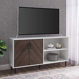 Fehr Modern 2 Door Bookmatch Asymmetrical Console for TVs up to 65 Inches, 58 Inch