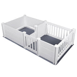 Whelping Box for Dogs - 2 Room Design with Pig Rails