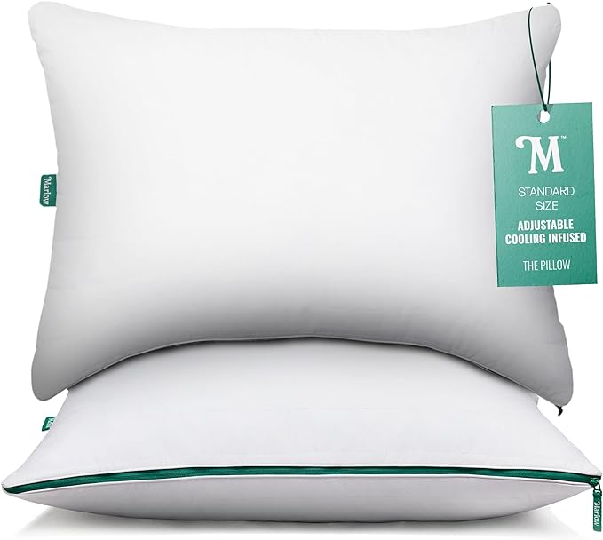 Adjustable Memory Foam Pillow by Brooklinen - Provides Back and Neck Pain Relief