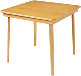 27.6" Small Square Wooden Dining Table for 2, Space-Saving natural Kitchen Dinner Table Rustic