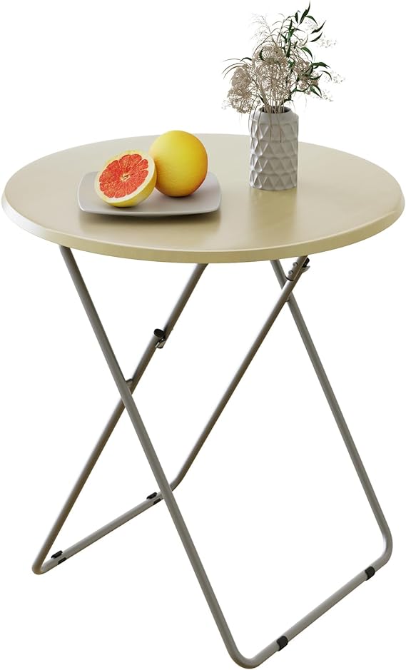 Tv Trays Folding Tray Table Dinner Tray Table Round, Snack Eating Trays Table for Living Room