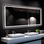 LED Bathroom Mirror 27x55 Inch with Adjustable Lighting & Anti-Fog