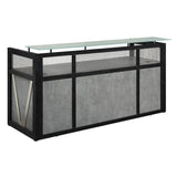 Modern Reception Desk with Counter - 86" W x 30" D Retail Checkout Counter