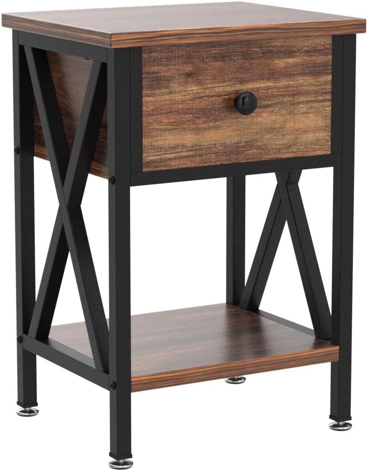 Nightstands Set of 2, Modern Bedside End Tables, Night Stands