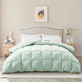 Kapok Down Comforter King Size, Recycled White Down and Kapok Blended Filling