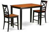 YAQU5-MAH-W 5 Piece Counter Height Dining Set Includes a Rectangle Kitchen Table