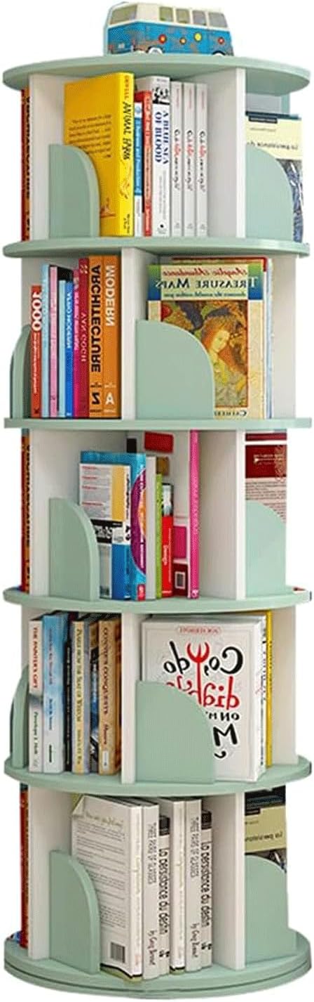 5-Layer Bookshelf 360° Rotating Bookshelf