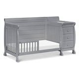 Kalani 4-in-1 Convertibe Crib and Changer Combo in Gray