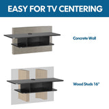 Floating Entertainment Center Wall Mounted Media Console TV Stand