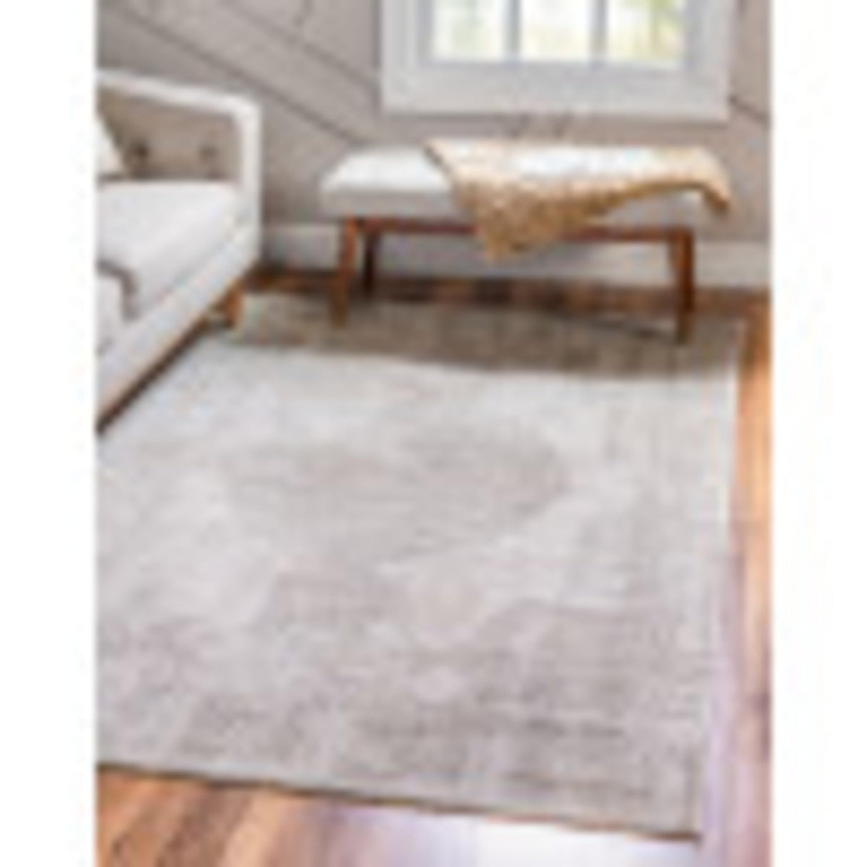 Portland Collection Area Rug - Woodburn (7' 10" x 11' Rectangle, Ivory/ Beige)