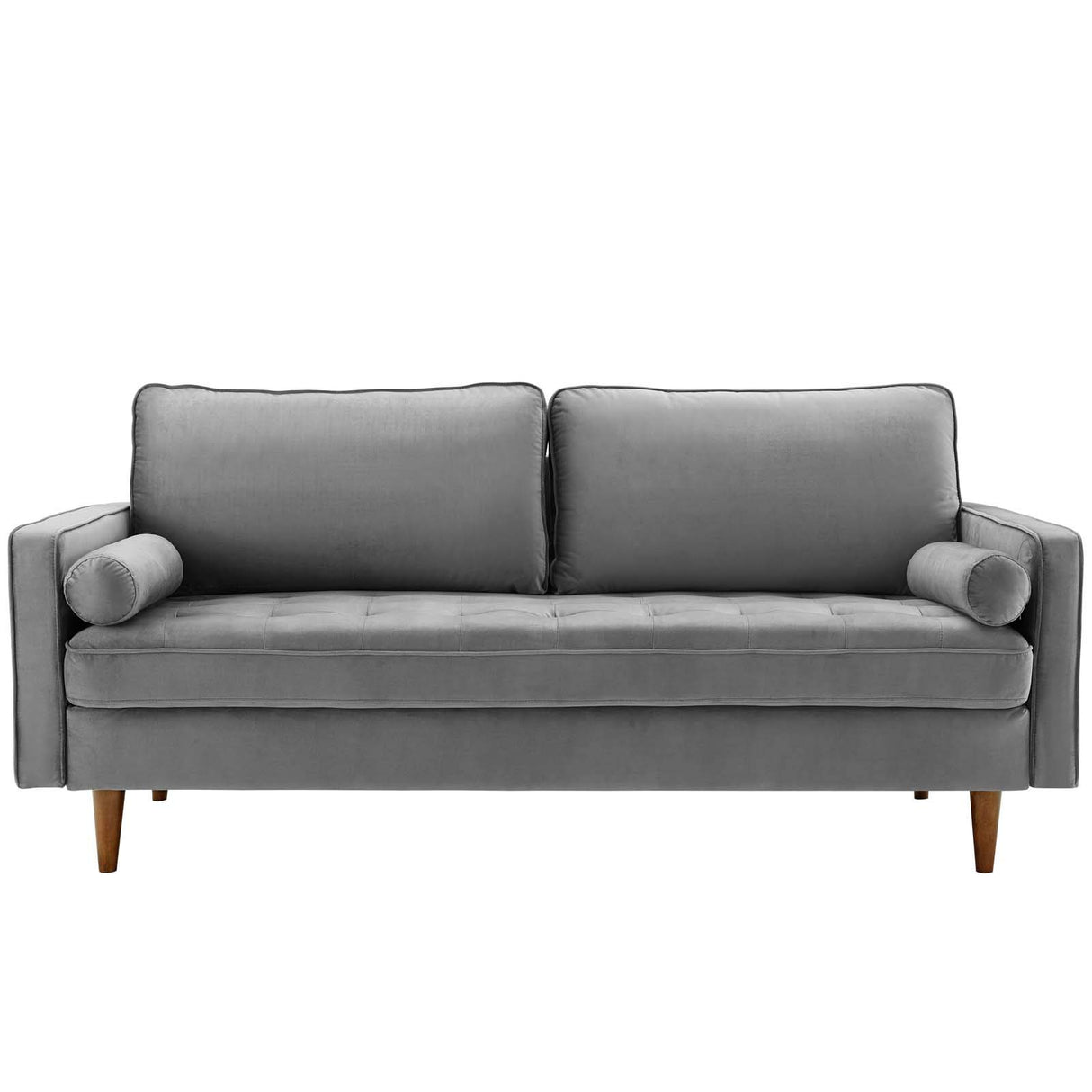 EEI-3764-GRY Valour Performance Velvet Sofa, Gray