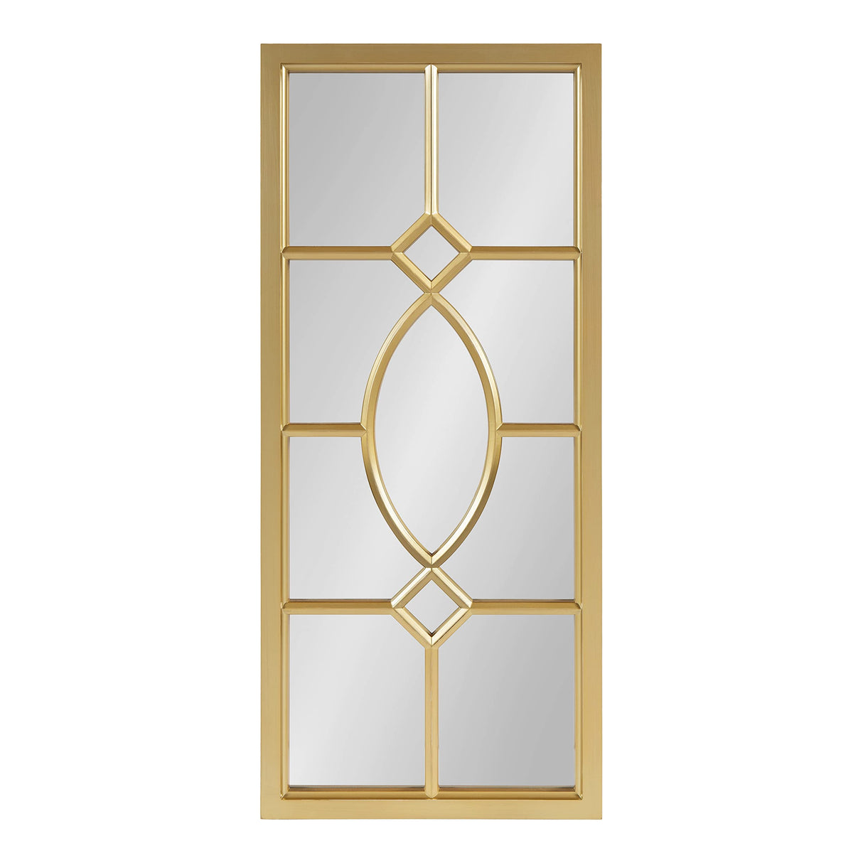 Cassat Classic Glam Window Wall Accent Mirror, Gold