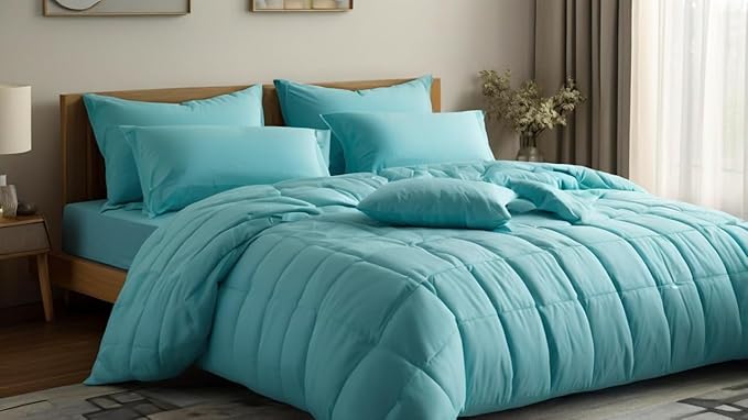 Premium Oversized Queen 100"x 100" Comforter, Parrot Green, All Seasons Pima Cotton 1Pc Comforter