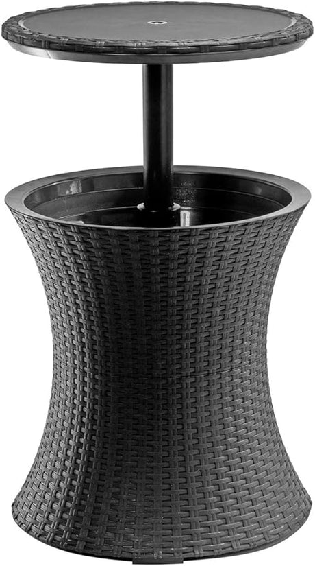 Pacific Cool Bar Outdoor Patio Furniture and Hot Tub Side Table with 7.5 Gallon Beer