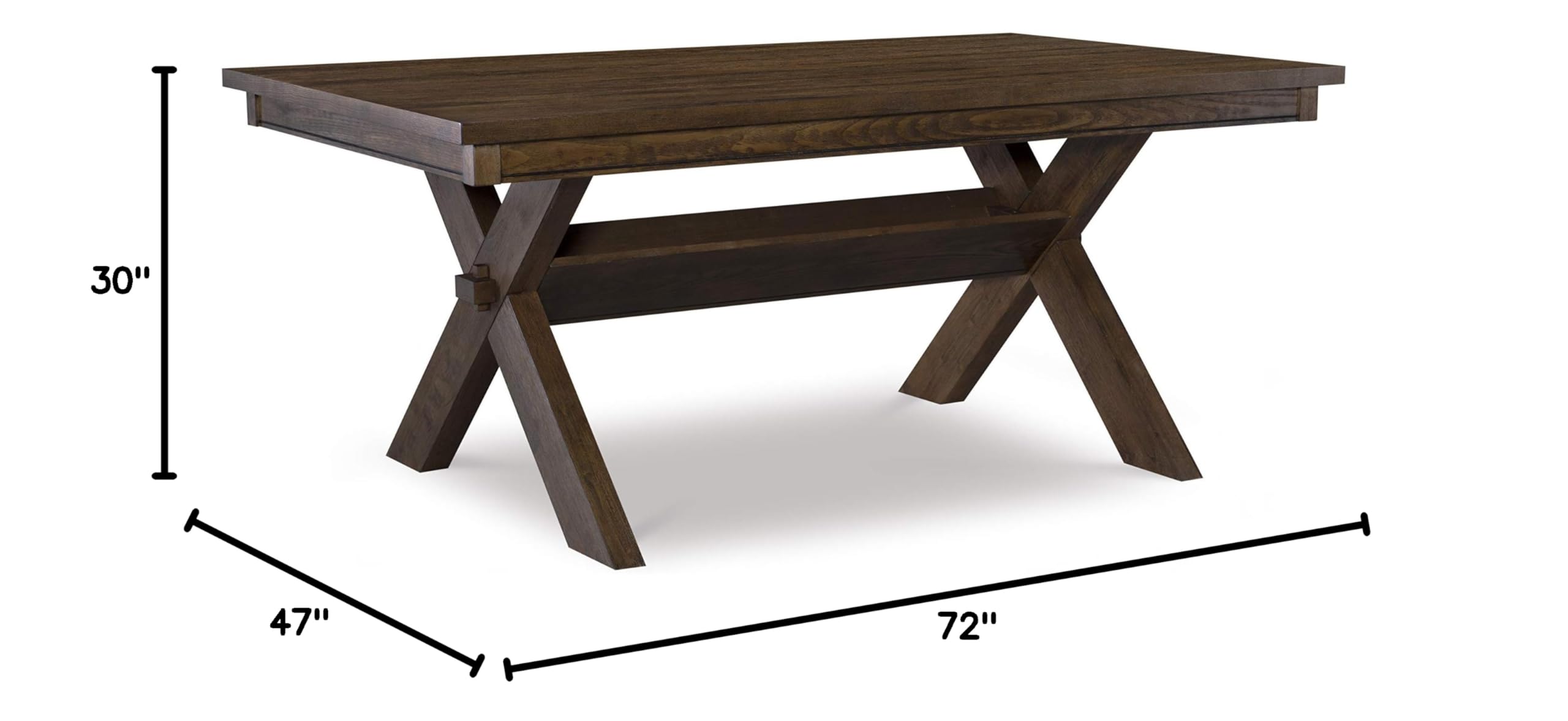 Powell Rustic Umber Dining Table