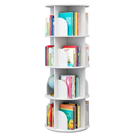 2/3/4 Tier 360° Rotating Bookshelf, Stackable Shelves Bookshelf Organizer, Floor Standing