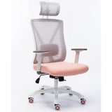 Home Office Chair with Adjustable Lumbar Support and Armrests Headrest Breathable