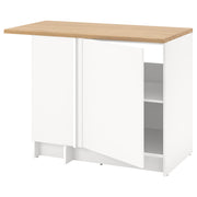 corner base cabinet, 100x91 cm, white