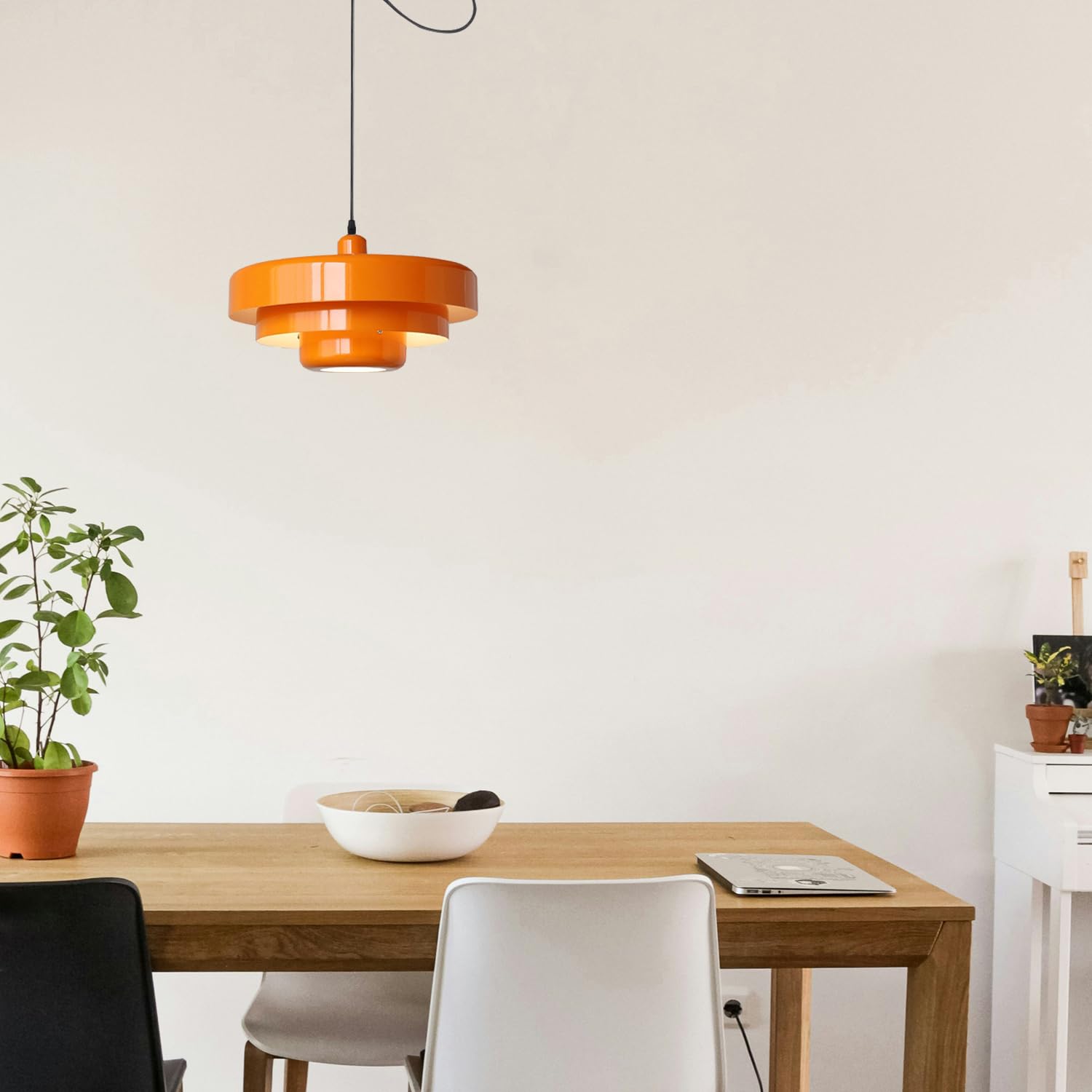 Adjustable Swing Arm Pendant Light - Modern Dome Ceiling Fixture