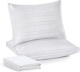 Goose Feather Down Pillows, Bed Pillows for Sleeping with 2 Outer Protectors, Hotel