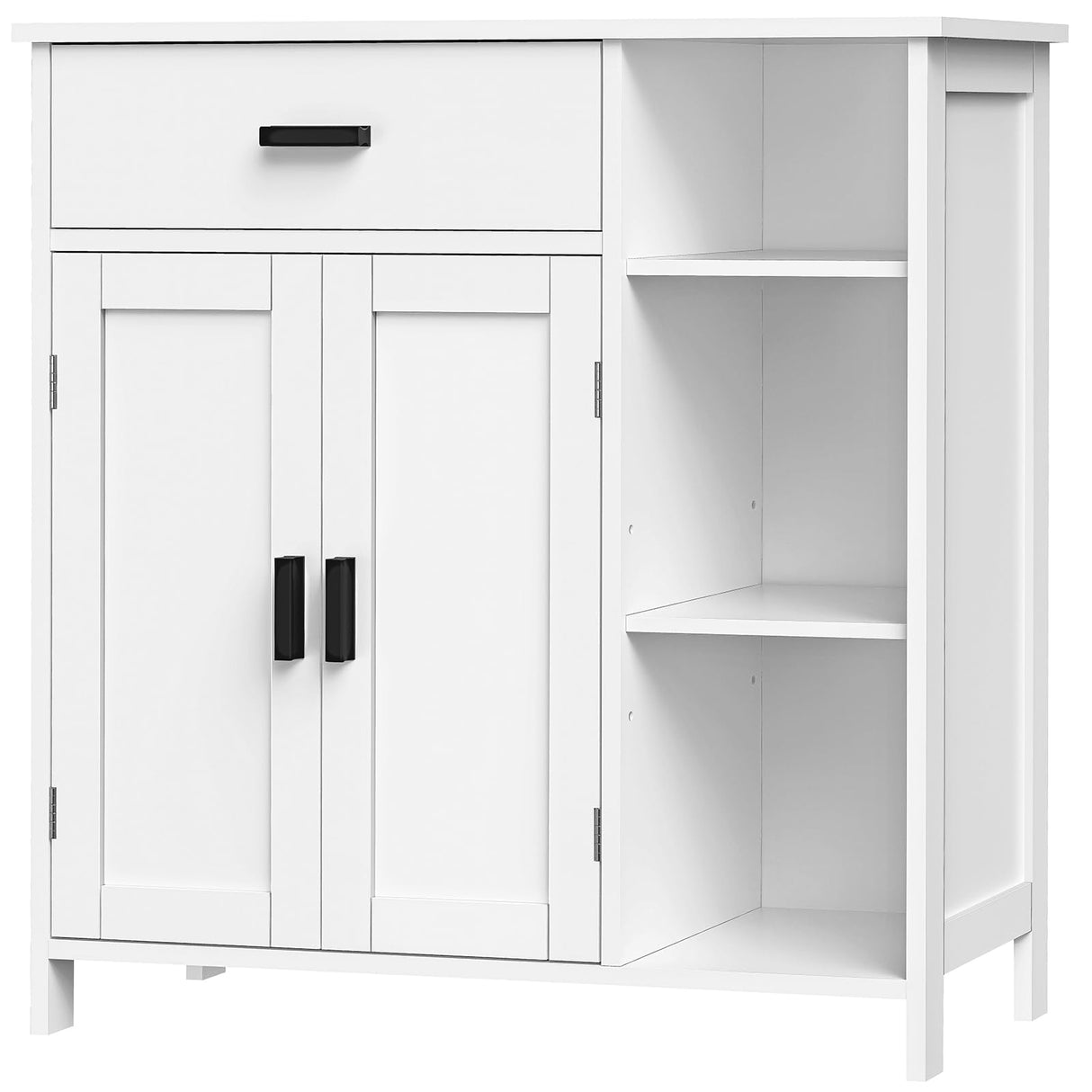 Bathroom Cabinet, Floor Storage Cabinet with Doors and Shelves, Coffee Bar Cabinet