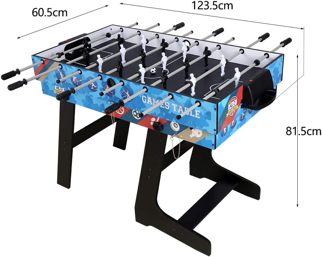 Multi Game Table 5-in-1 Combo Game Table, 5 Games with Hockey, Billiards