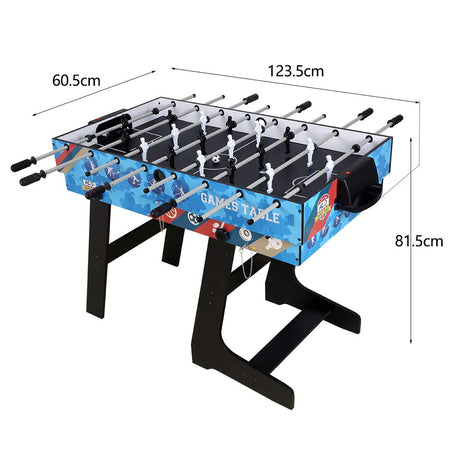 4 in 1 Multi Game Table 4 FT Combo Game Table Set w/Pool/Snooker,Soccer Foosball