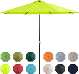 10ft Patio Market Outdoor Table Umbrella with Auto Tilt and Crank
