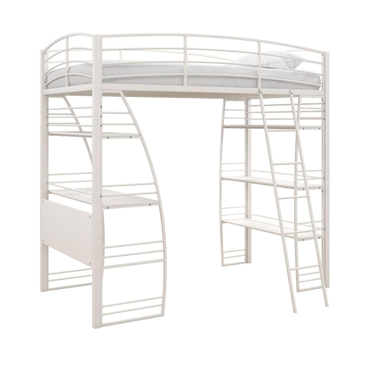 Studio Twin Loft Bed, White