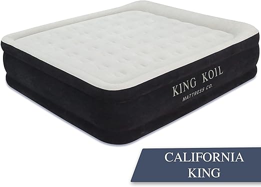 Luxury California King Air Mattress with Built-in Pump for Home