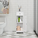 Bathroom Floor Storage Cabinet, Freestanding Side Table Storage Organizer Unit