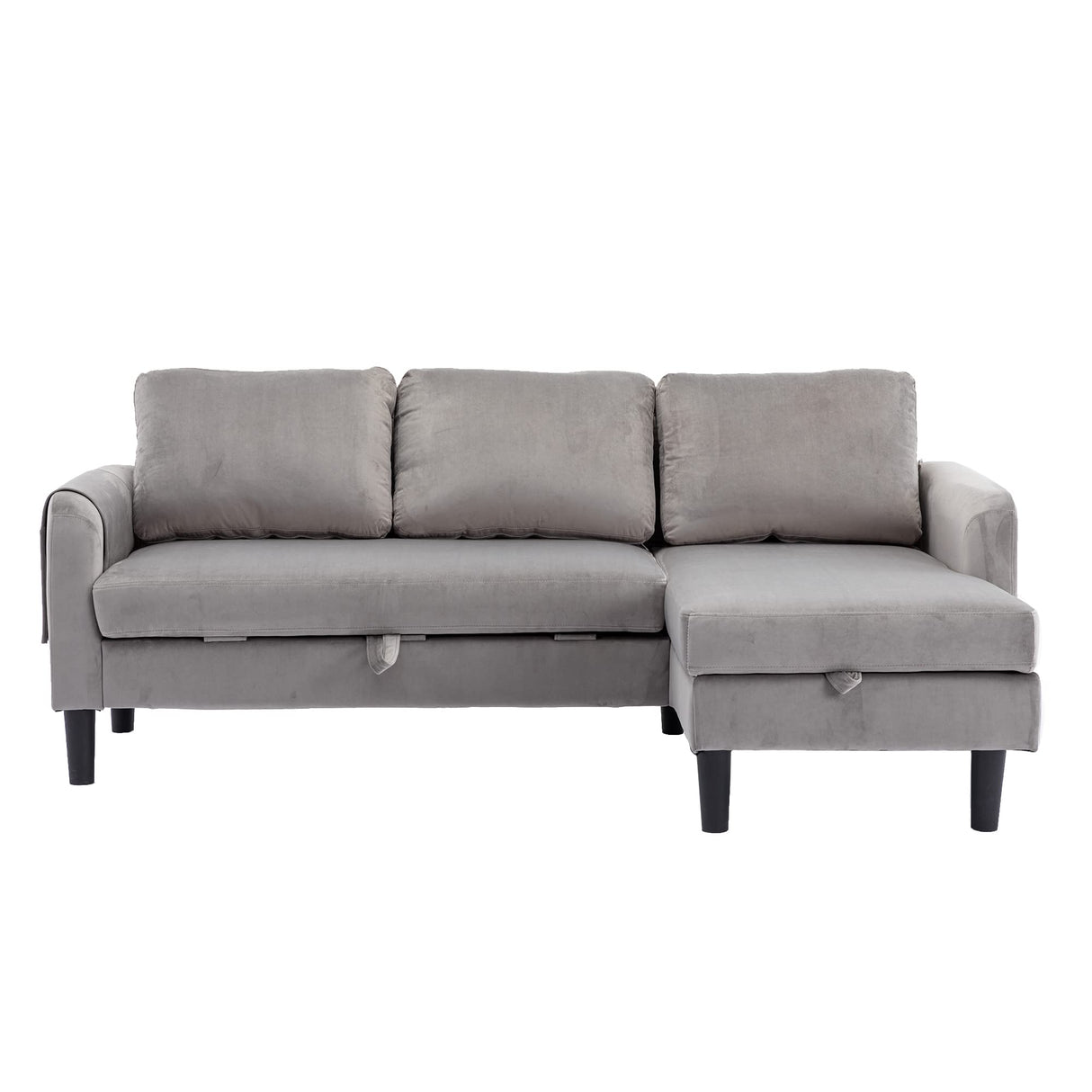 Modern L-Shaped Sofa Bed with Chaise Longue