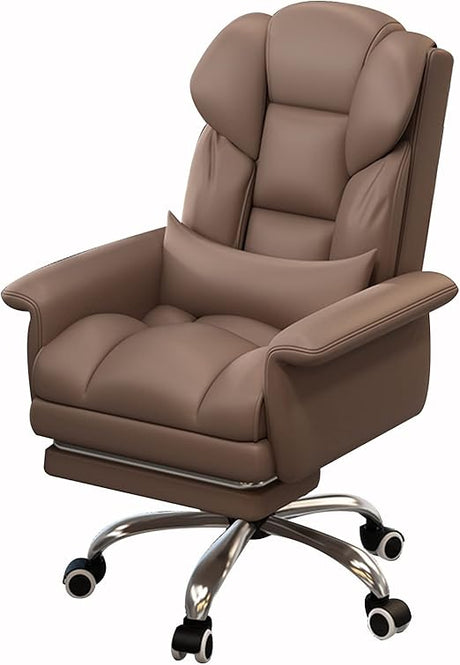 Office Chair, sedentary Comfortable Latex Cushion + 360 ° Rotation + footrest, liftable