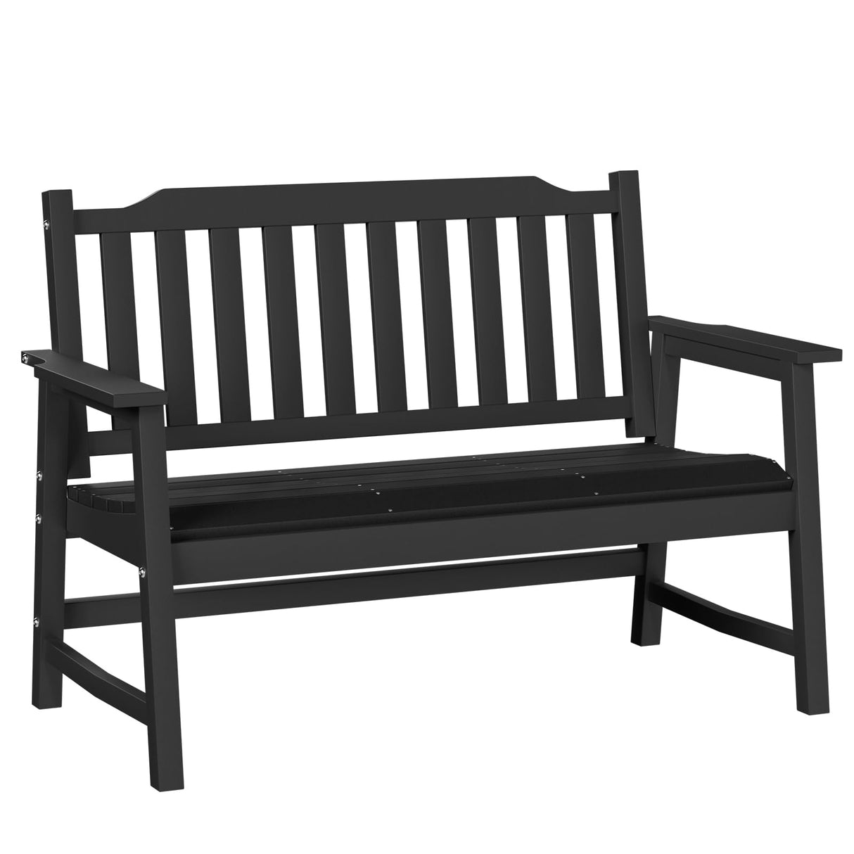 Outdoor Bench, 2-Person Garden Bench Load up to 800 Lbs, Outdoor Benches