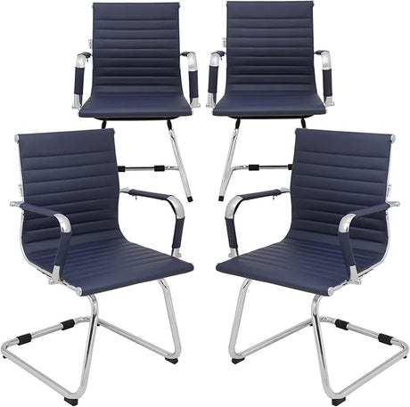 Conference Room Chairs Set of 6, 6 Pack Modern Office Guest Chairs