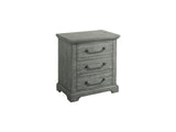 Beach House Solid Wood Dove Grey 2 Drawer Nightstand