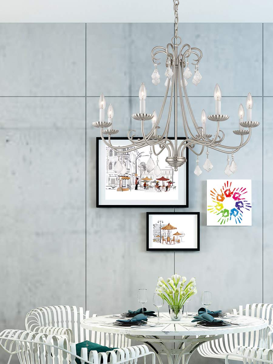 Lighting 40878-91 Chandelier, Brushed Nickel