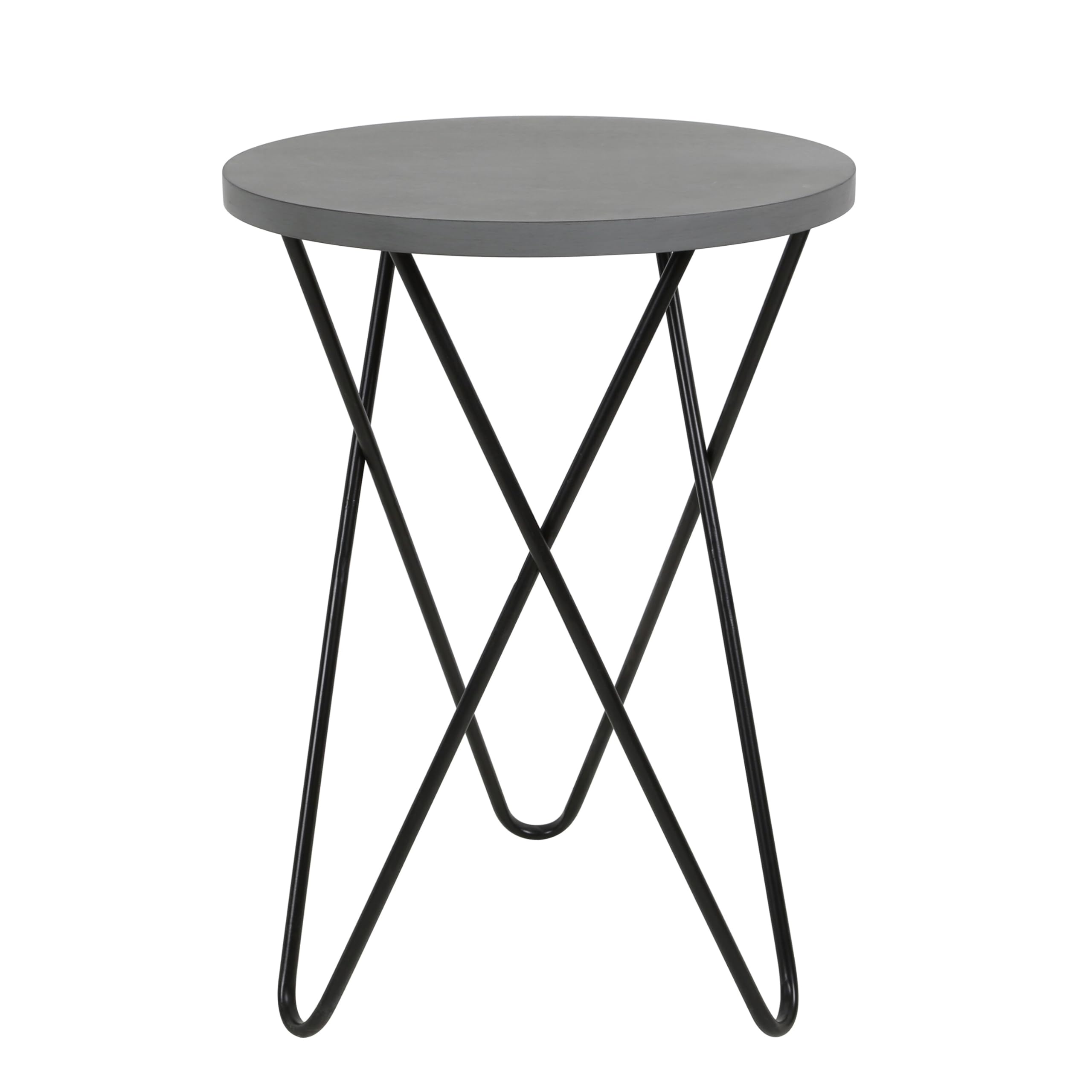 End Table, Small, Black Vendee Gray