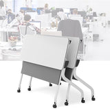 Folding Conference Table Rectangular Conference Rooms Training Rooms Flip Top Mobile