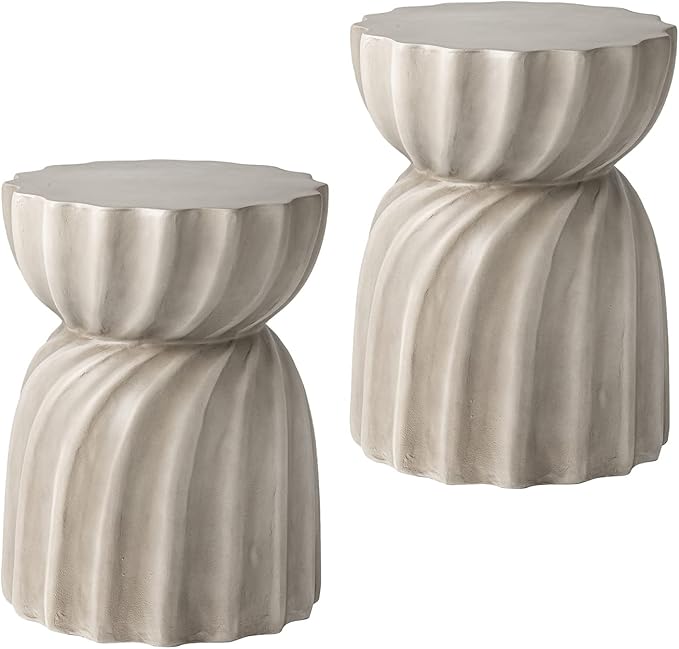 Outdoor Side Table, 19" H Outdoor Accent End Table, Patio Side Tables