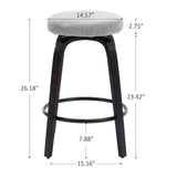 Swivel Bar Stools Set of 2 for Island Kitchen