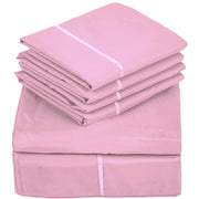 6 PC Rayon Bed Sheets Set, Vegan Sheets with Cooling Effect