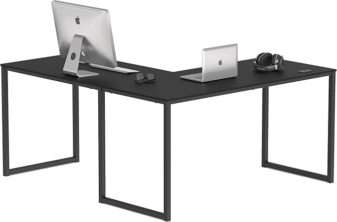 Mission 48 x 48 Inches L-Shape Home Office Computer Desk, White