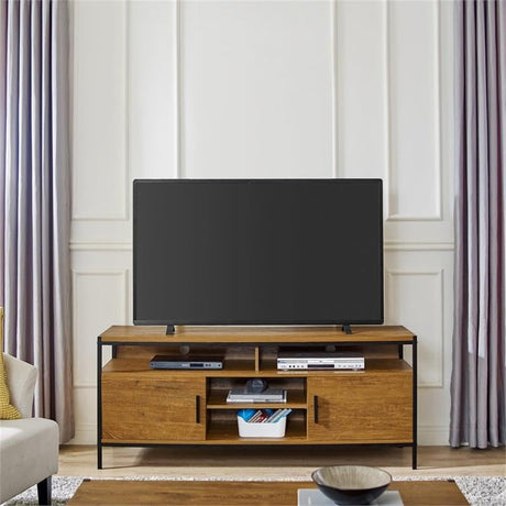 Wide Entertainment Center TV Media Stand by CAFFOZ Furniture Designs