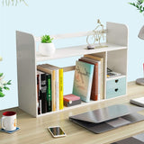Simplicity Bookshelf 2-Drawer Bookshelf Bookcase Magazine Rack Partition Storage Rack