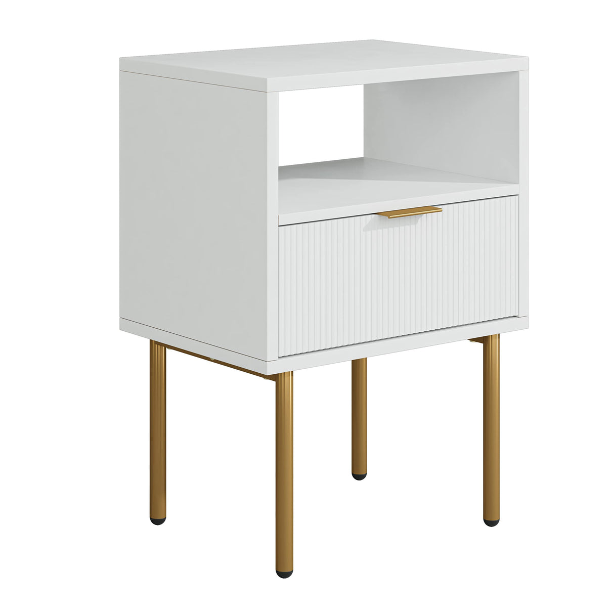 Nightstand,Mid-Century Modern Bedside Table with Storage Drawer