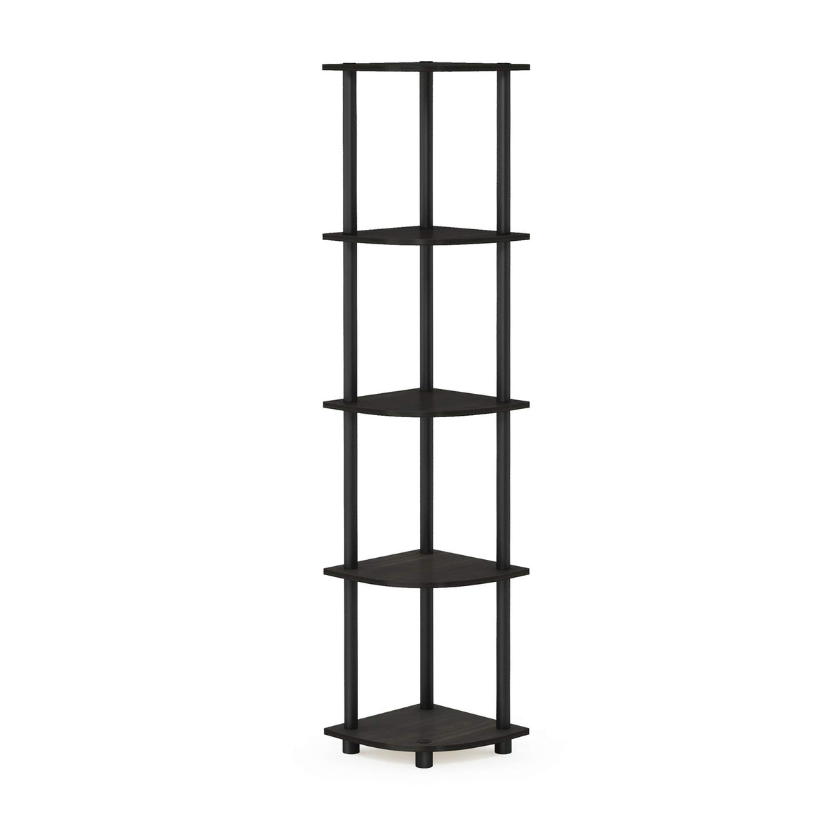 Turn-N-Tube 5 Tier Corner Display Rack Multipurpose Shelving Unit, 1-Pack